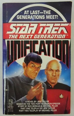 Star Trek The Next Generation Unification by Jeri Taylor Paperback - Image 1 of 4