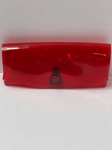 Occhiali da sole Tommy Hilfiger rossi vintage anni 90 custodia gomma - Foto 1 di 3