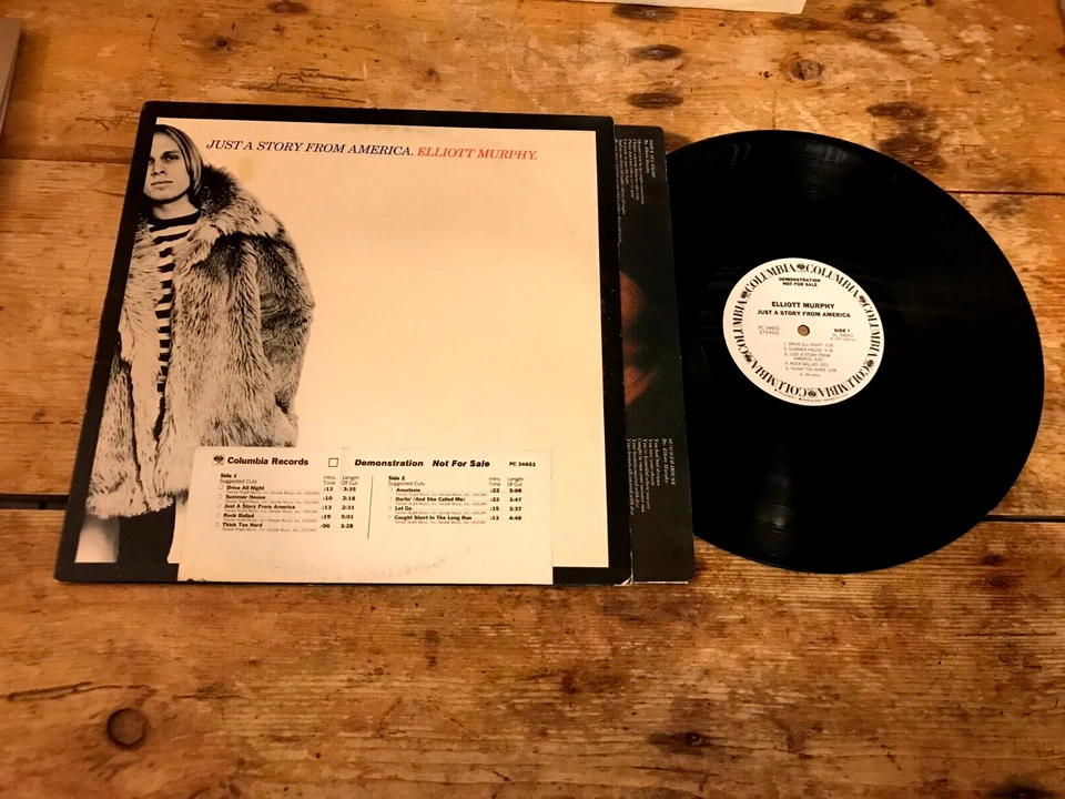 ELLIOTT MURPHY ( JUST A STORY FROM AMERICA ) ORIG 1977 white label PROMO LP VG++ Foto 1 de 1