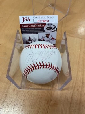 Joe Morgan Signed Rawlings Baseball HOF 90 Inscription with JSA - Image 1 of 4
