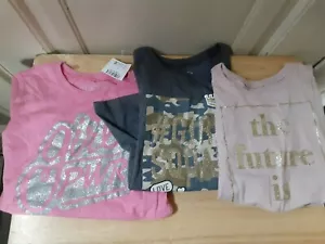 The Children's Place Girls 3 Pack T-Shirts Size XS (4) NEW WITH TAGS - Picture 1 of 7
