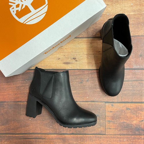 Timberland Stivali Chelsea da donna Allington neri full grain Mid taglia A2A4J (9 5)