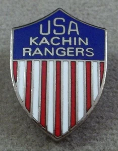 India - Burma Kachin Rangers Patch Style Unit Crest Insignia - Clutchback - Foto 1 di 1
