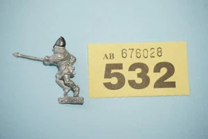 Warhammer Citadel F4 Norman Men at Arms Spearman - Metal - Picture 1 of 3