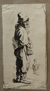 Ignace de Claussin (1795-1844) d'après Rembrandt - Un paysan, debout de profil  - Picture 1 of 2