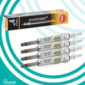 KIT 4 CANDELETTE NGK Y-732J 5605 D-POWER 4 12,0V 5,0A M10 x 1,0 AUDI FORD OPEL - Imagen 1 de 8