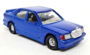 Corgi 1/36 - Mercedes Benz 190E 2.3 Blue C386/8 Vintage Model Toy Car Boxed - Picture 1 of 4