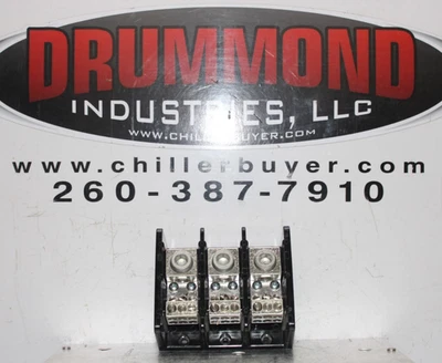 SQUARE D WIRE TERMINAL BLOCK 9080-LBC363106 300 AMP 600 VOLT 3-POLE **WARRANTY** - Image 1 of 4