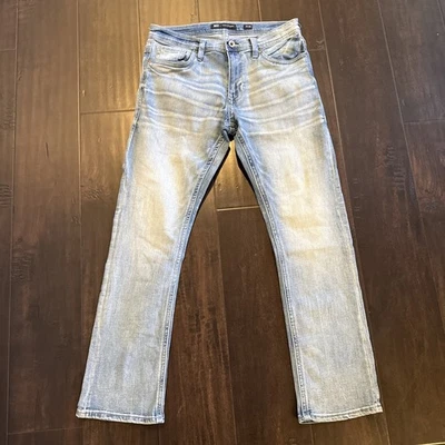 BKE Jake Jeans Mens 31x30 Blue Medium Wash Straight Fit Stretch Denim - Image 1 of 4