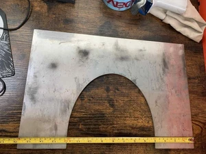 Placa de acabado de 2 piezas en acero inoxidable (Stovax) envío gratuito Reino Unido - Imagen 1 de 8