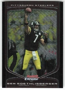 2009 Bowman Chrome #2 Ben Roethlisberger FOOTBALL Pittsburgh Steelers - Picture 1 of 2