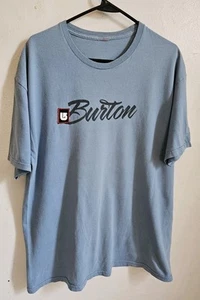 Vintage Burton Y2K #13 Snowboards Embroidered T Shirt No Tag Measures Large - Picture 1 of 7
