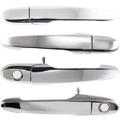 Maçaneta externa da porta para Chevrolet Impala 2006-2013 conjunto de 4 cromadas LH e RH - Imagem 1 de 4