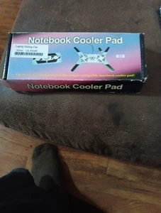 Notebook Cooling Pad,Dual Fan for Cooling,USB Folding Laptop Cooler Pad, Dx-206 - Photo 1/4