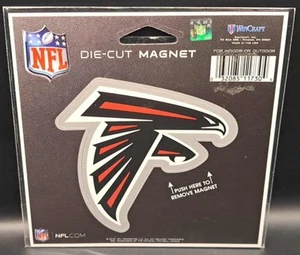 Atlanta Falcons Die Cut Magnet Decal  3.5" x 3.5" Wincraft ~ Officially Licensed - Picture 1 of 3