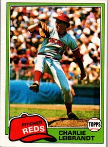 Tarjeta de béisbol 1981 Topps #126 Charlie Leibrandt - Imagen 1 de 2