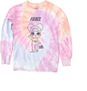 L.O.L. Surprise! Girls Sweatshirt -Jumbo Print and Embroidery Sweater- Sizes... - Picture 1 of 15