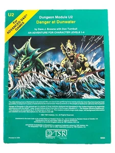 Advanced Dungeons & Dragons - Module U2 Danger Of Dunwater 1982 TSR - Bild 1 von 3