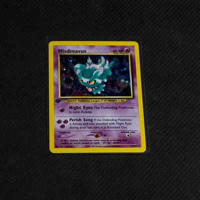 Vintage Pokemon TCG Neo Revelation - Misdreavus 1st Edition Holo Rare Excellent - Bild 1 von 2