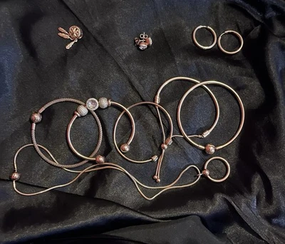 Auténtico Juego Pandora Oro Rosa Foto 1 de 4