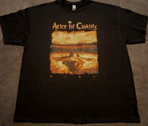 Unisex 2XL Black Alice In Chains Dirt Graphic Band Collector T Shirt - Picture 1 of 6