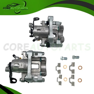 For VW Jetta City Audi TT Quattro 1.8L V6 Pair Rear Brake Calipers w/ Bracket Foto 1 de 4