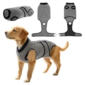 Pet Recovery Suit for Cats After Weaning Pet Recovery Shirt Black White XXXL - Picture 1 of 8