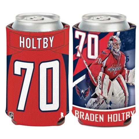 BRADEN HOLTBY WASHINGTON CAPITALS SOFT FOAM CAN COOLER COOZIE KOOZIE HOLDER Cover