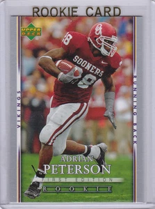 Adrian Peterson ROOKIE CARD 2007 Upper Deck 1st Edition Oklahoma Sooners RC - Picture 1 of 2