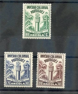 ANGOLA Sc 292-4 (SG 410-2)*F-VF LH 1938 VISITA DEL PRESIDENTE $200 - Imagen 1 de 1