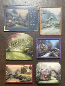 6 verschiedene Vintage 1990er Thomas Kinkade Kühlschrankmagnete - 2-dimensional gerahmt - Bild 1 von 18