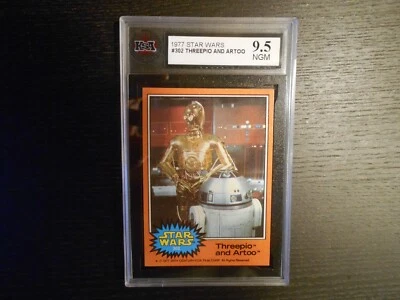 1977 Topps STAR WARS S5 (Orange) #302 C3PO R2-D2 KSA 9.5 (PSA 10/APR $800) GEM💎 - Image 1 of 2