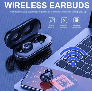 Bluetooth Wireless Headphones Earphones Mini In-Ear Pods iPhoneAndroid⭐️⭐️⭐️⭐️⭐️ - Picture 1 of 6