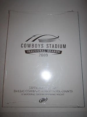 2009 COWBOYS STADIUM INAUGURAL SEASON FOOTBALL PROGRAM - COWBOYS VS GIANTS TUBMM - Image 1 of 2