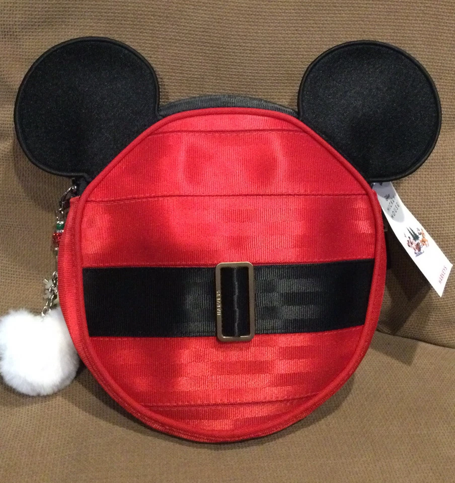 Harveys Disney Mickey Santa Seatbelt Convertible Crossbody Bag