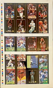 1995 *RARE* Kings Of The Court Michael Jordan Promo Card 1 of 5000 Uncut Sheet - Picture 1 of 2