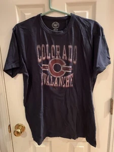 Colorado Avalanche NHL sports team logo hockey t shirt adult medium black - Picture 1 of 3
