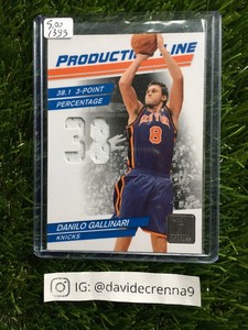 2010 Danilo Gallinari Panini #92 120/399 JERSEY PATCH PRODUCTION LINE 38