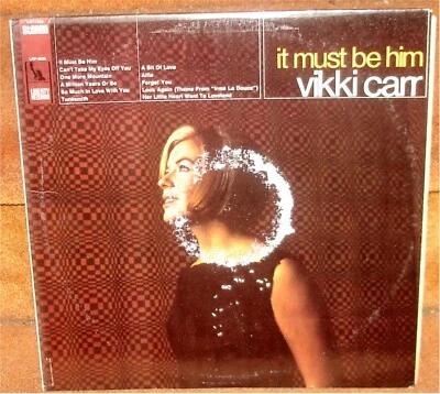 VIKKI CARR - IT MUST BE HIM - 1967 JAZZ POP VOCAL RECORD ALBUM LP - Image 1 of 4