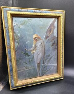 Luis Ricardo Falero The Lily Fairy (1888) Photo Foil Art Print 8x10" Framed