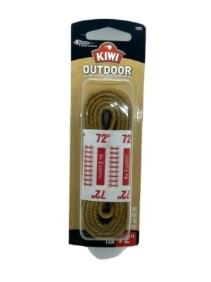 4 Pares Kiwi Exterior Bota Encaje 72" Cuero Crudo Tostado Foto 1 de 3