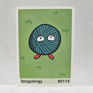 Pookiemoot Tangylangy #0114 Tangela Parody Card Fan Art Derpy - Picture 1 of 1