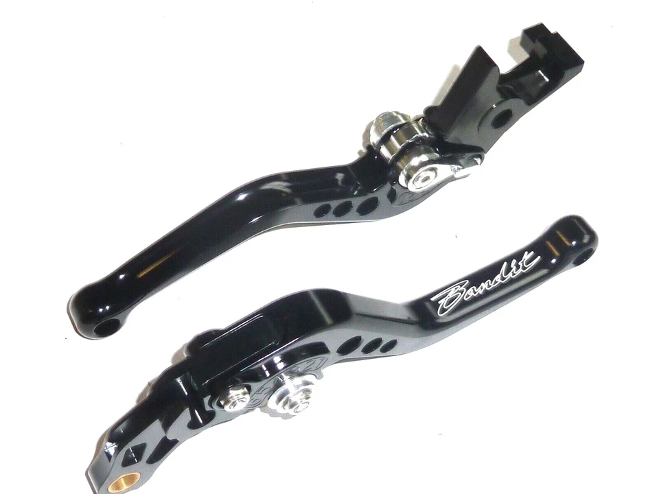 SUZUKI GSF 600S BANDIT 1996-2003 SHORT BLACK BRAKE and CLUTCH LEVERS ROAD TS375 - Image 1 of 4