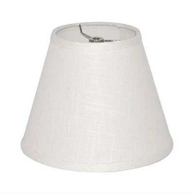Barrel White Small Lamp Shade for Table Lamps Replacement 5x9x7 InchFabric Cl... - Image 1 of 4