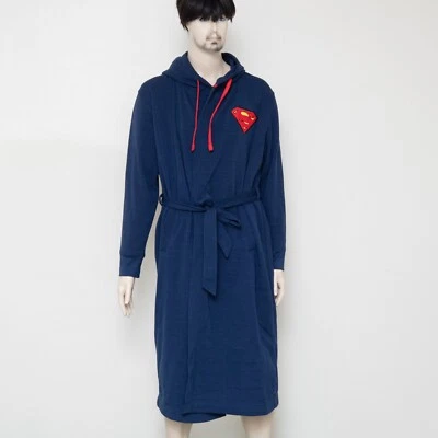 Bata de baño azul para hombre Superman DC Comics ropa de dormir con capucha talla EE. UU. PEQUEÑA/MEDIANA Foto 1 de 4
