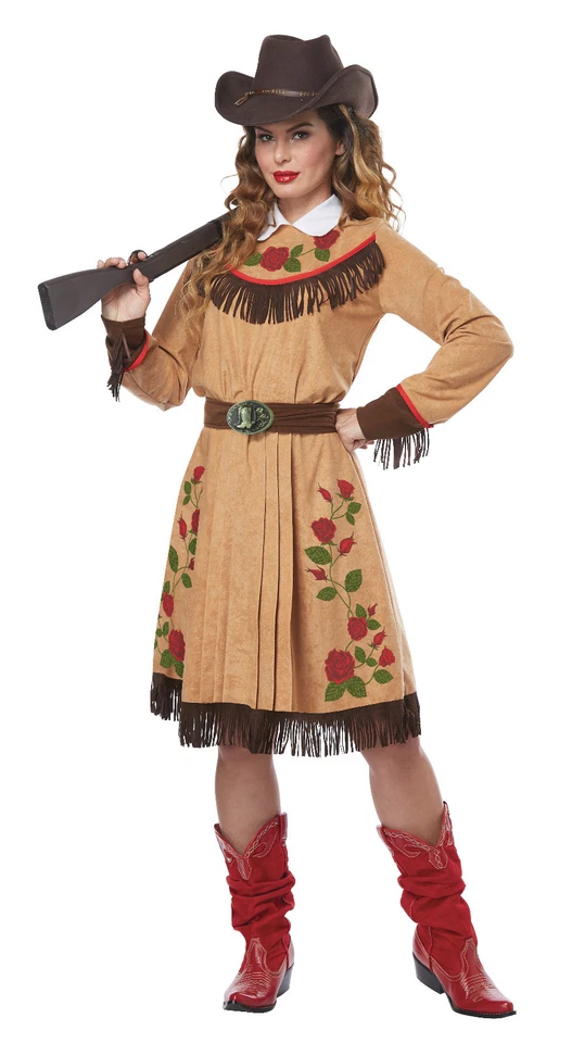 Disfraz de vaquera Western Frontier Anne Oakley para mujer adulta Foto 1 de 1