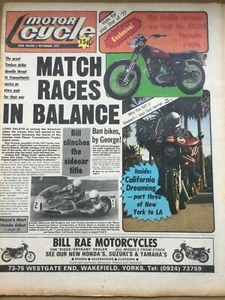Motor Cycle - 5 November 1977 - Yamaha SR500, Brands Hatch - Vintage Newspaper - Picture 1 of 3