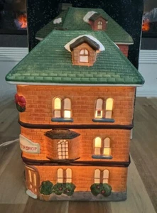 1992 Holiday Expressions Collezione Dickens Porcellana Illuminata "FIORI SHOP" - Foto 1 di 6