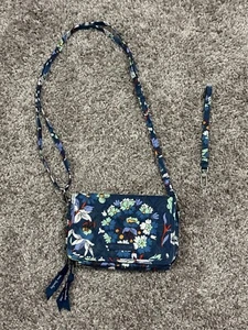 Vera Bradley RFID Compact Crossbody in ReActive Floral Bursts - Picture 1 of 7