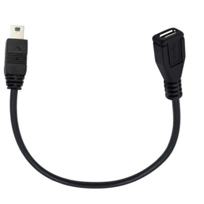 USB 2.0 Mini B 5-Pin to Micro USB Extension Cable | Male to Female | 0.3m - Image 1 of 4